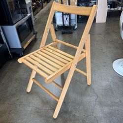 Solid Wood Folding Chair Good Condition