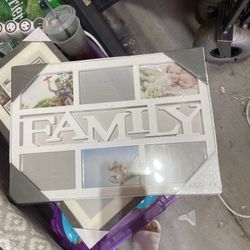 White Picture Family Frames 