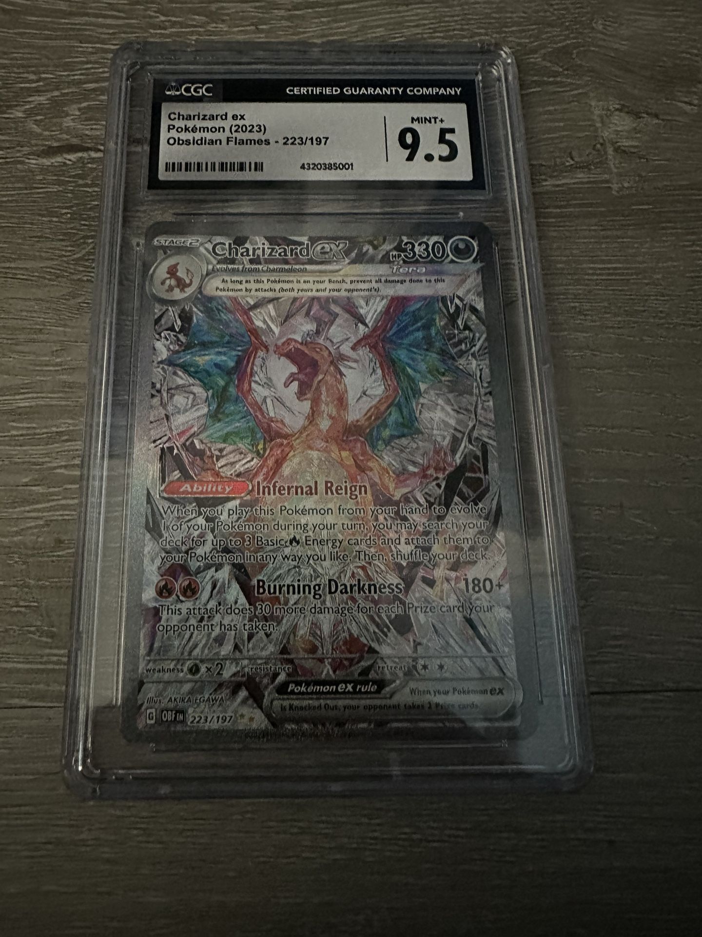 CGC 9.5 Charizard Ex #233 (Obsidian Flames)