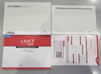 📘 2015 Kia Soul Owner’s Manual (OEM Factory Set)