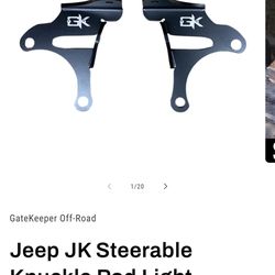 Gatekeeper offroad jk steerable knuckle pod mounts 