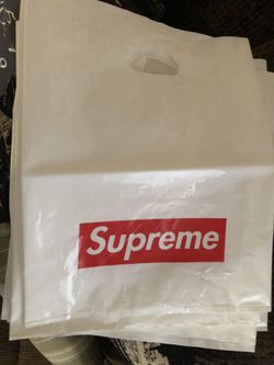 Lots of supreme bags.