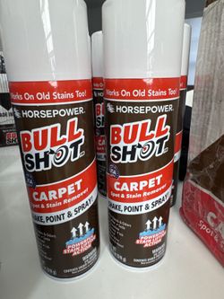 Horsepower Bull Shot Carpet Spot & Stain Remover - Lot of 11 Cans