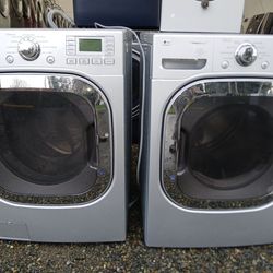 Lg Washer And Dryer Set Electric Lavadora Y Secadora 30-day Warranty