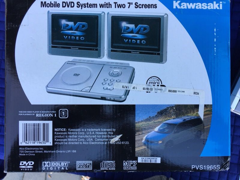 Emulación calentar absorción Kawasaki Mobile DVD with two 7” Screens PVS1965s for Sale in Redwood City,  CA - OfferUp