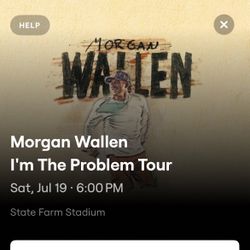 2 Morgan Wallen tickets (july 19th)