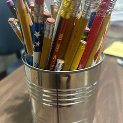 Pencil Holder with Pencils