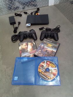 PlayStation 2 Slim with Games Included