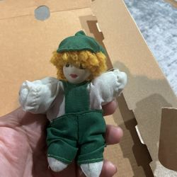 Vintage Miniature 3” Folk art Foreign Doll Magnet - Rare
