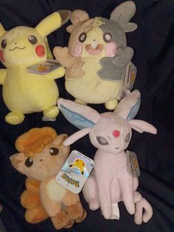 Pokemon plush 30th anniversary pastel plush Pikachu Vulpix morpeko espeon
