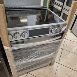 LG electric stove double convection oves stainless steel