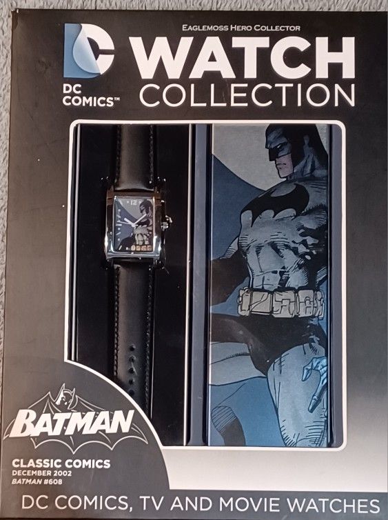Batman Watch Eaglemoss Metal Case Comic Booklet Collector's 