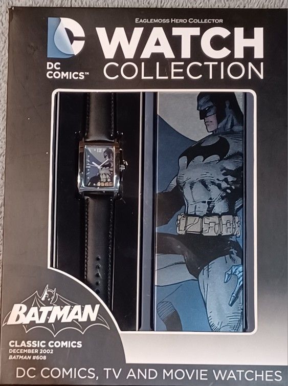 Batman Watch Eaglemoss Metal Case Comic Booklet Collector's