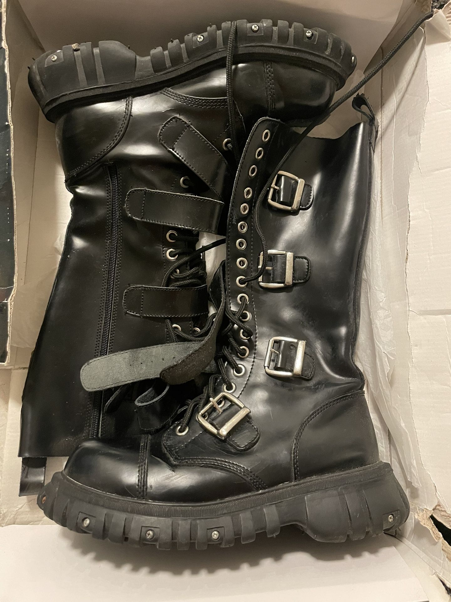 TUK Boots - Goth, Metal, Punk $50 obo