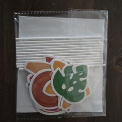 Tropical design cupcake toppers