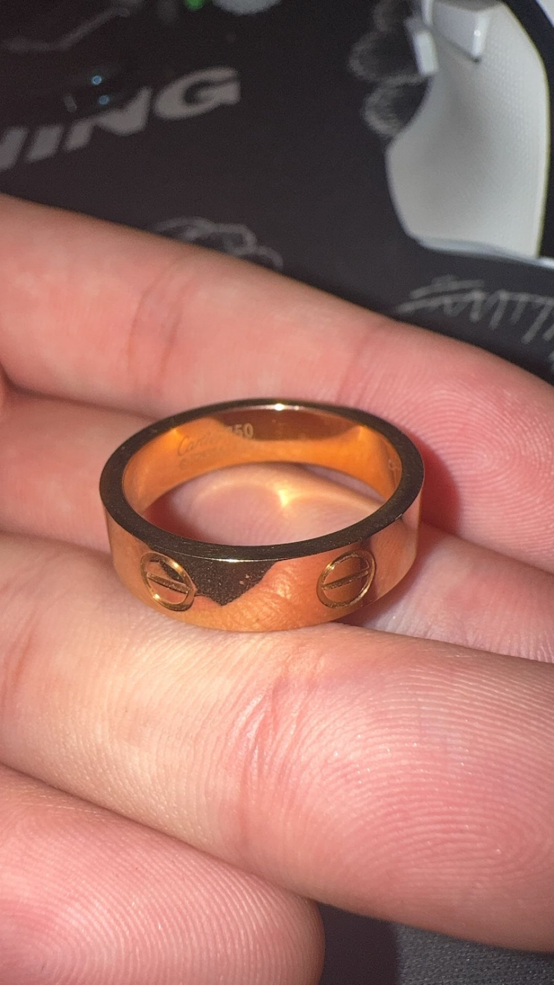 Love Ring 18k Yellow Gold Plated