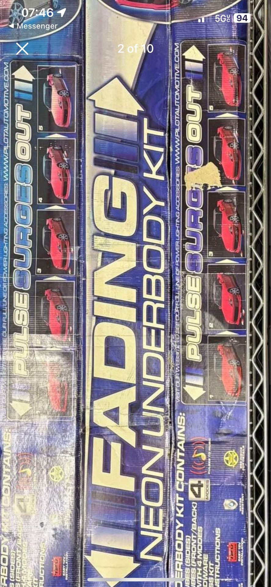 Fading Blue Neon Underbody Kit