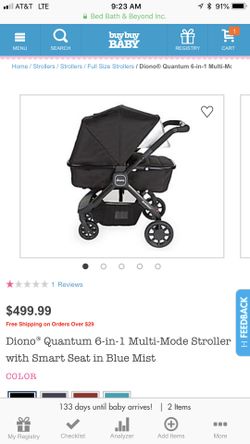 Brand new diono 6 in 1 stroller