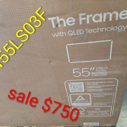 SAMSUNG 55" INCH QLED 4K THE FRAME TV LS03F