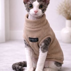 🐶 Cozy Fleece Pet Sweater | Small Pet 4–8 lbs Warm Vest