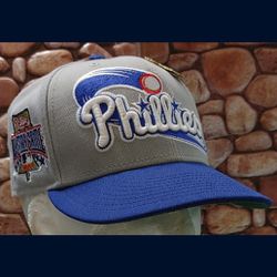 Philadelphia Phillies Size 7 New Era 59FIFTY 2TONE "1996 ALL-STAR GAME" Hat (Gently Used)😇SHIPS W/PIN!💣 Please Read Description.