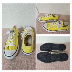 Converse All-Star Low-Top Yellow Chuck Taylor Shoes! Size Women's 6(6.5-7 fit), Men's 4.5(5-5.5 fit)