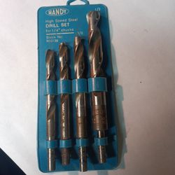 Vintage Handy High Speed Drill Set For 1/4 Chucks.