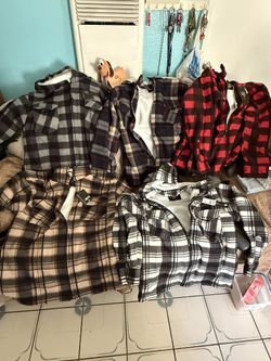 ZIP UP FLANNEL HOODIES