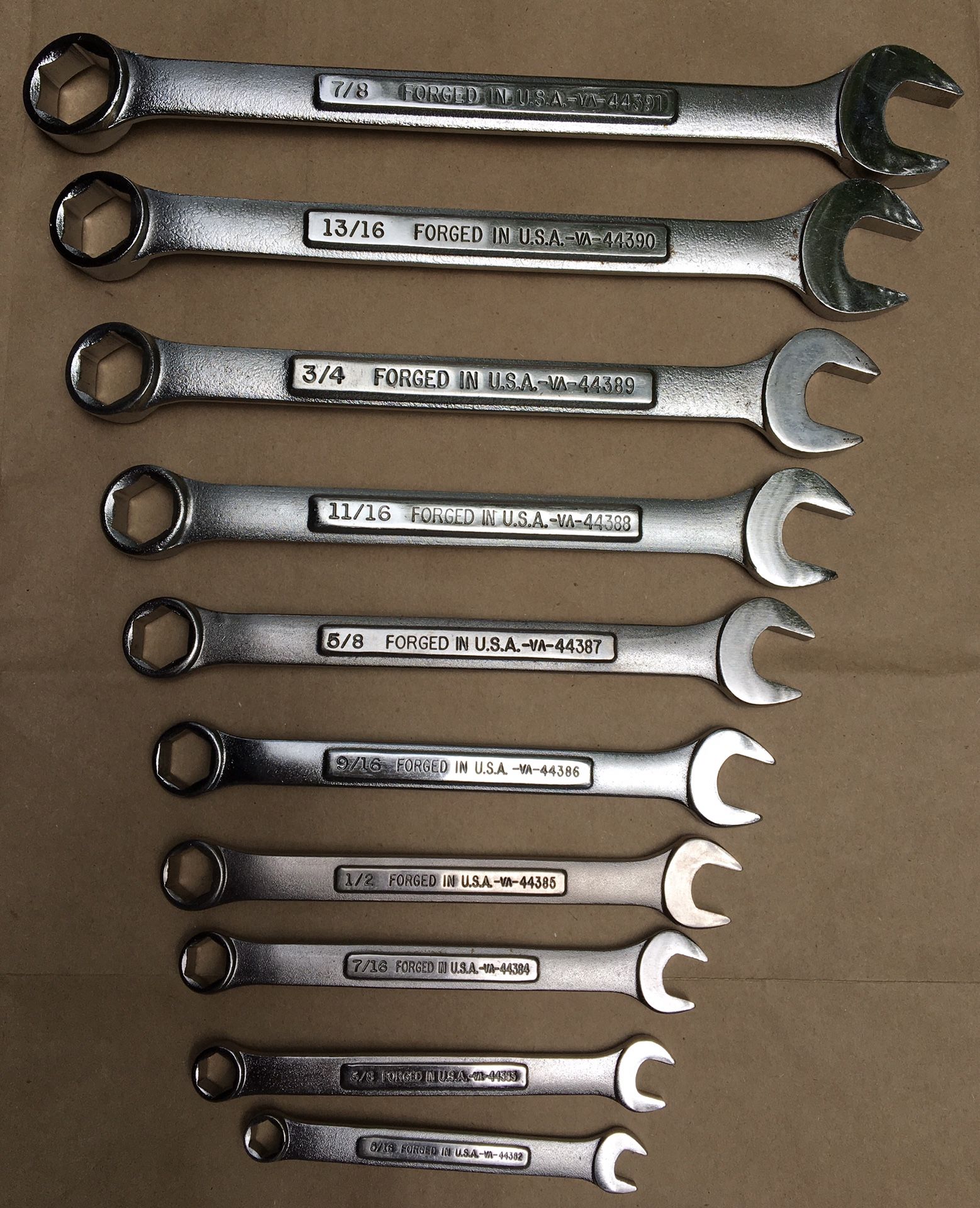 Craftsman SAE 6 Point Wrench Set