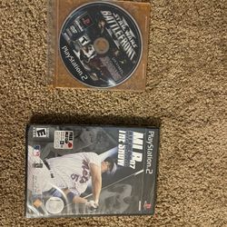 PlayStation 2 Games: Star Wars Battlefront & MLB 07 The Show  mlb is new and sealed never opened 