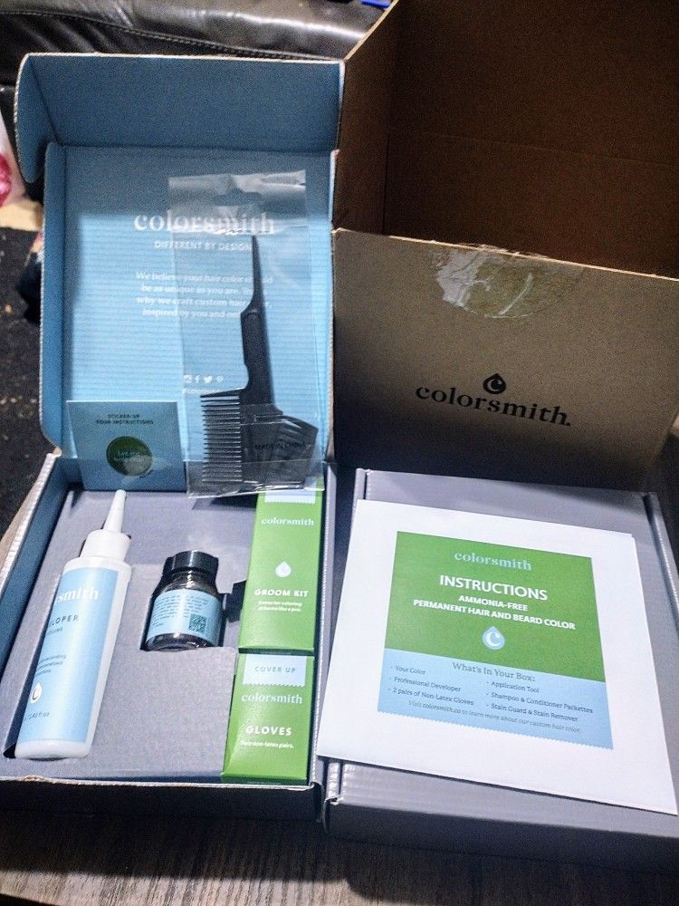 NEW 2 Pack ColorSmith Hair & Beard Dye Kit