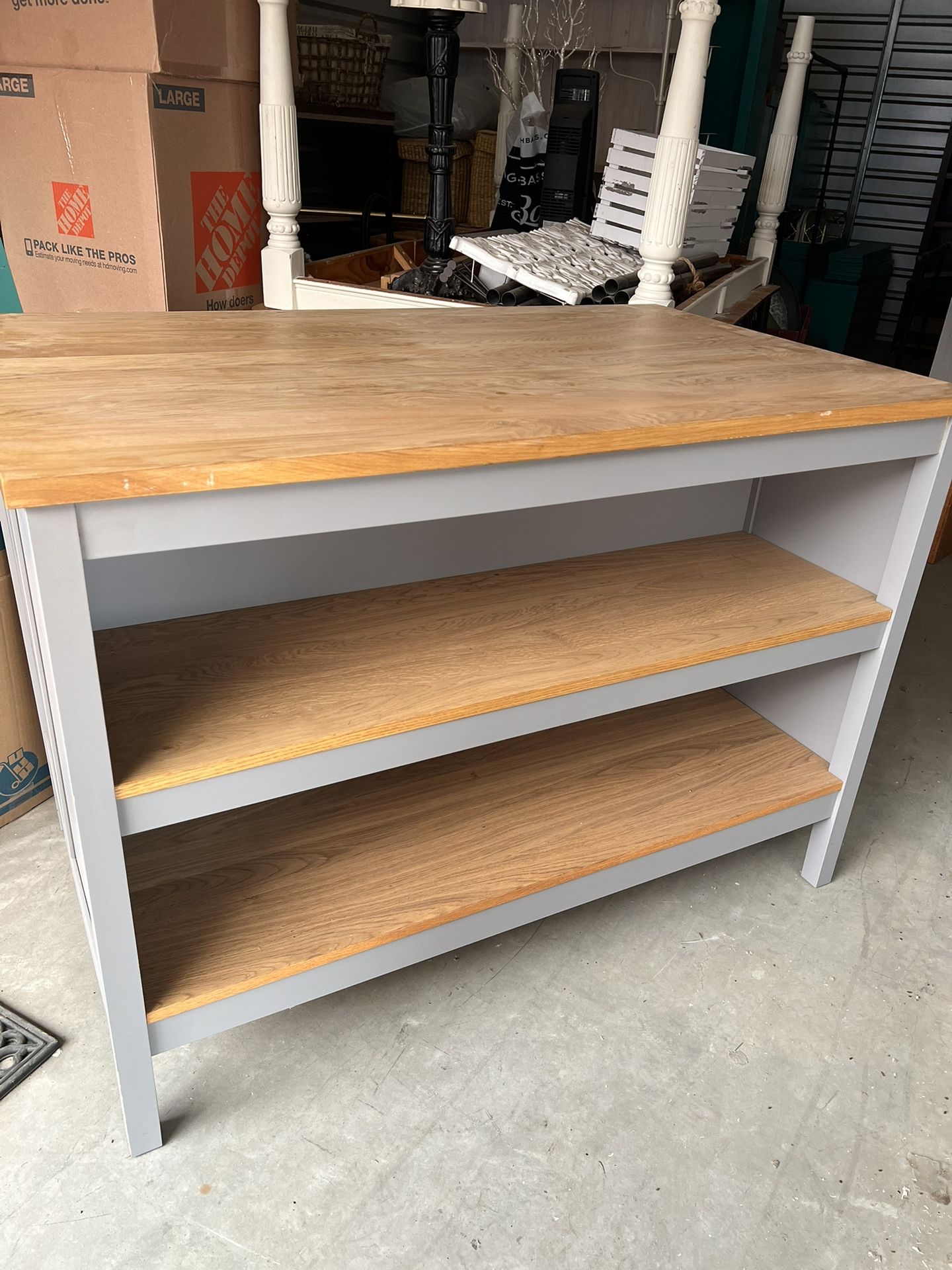 Counter/ Shelf And Storage Unit Full Of Bookshelves and More!!
