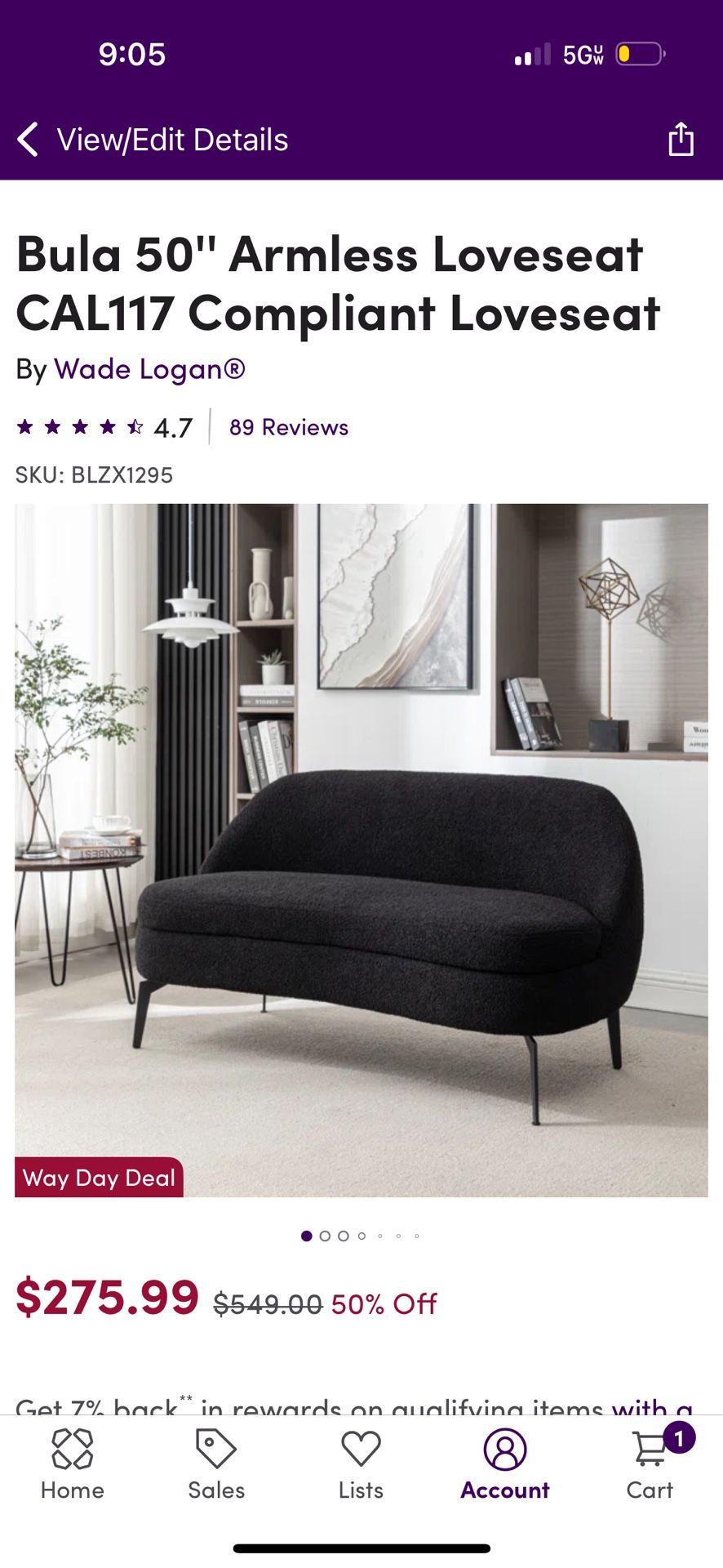 Brand New Loveseat Sofa