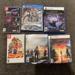 Nintendo Switch Video Games PS5 Battlefield 6 Mario RPG FF7