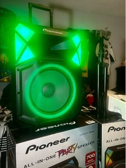 Pioneer Ultimate Party Speaker - 700 Watt of Powerful High Quality Audio, LED Lights, Microphone, Stand, FM, Bluetooth