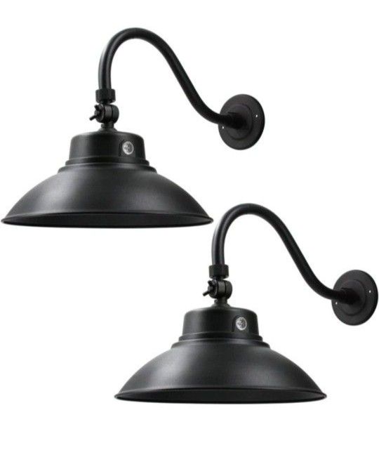 Outdoor Gooseneck Light 2 Pk - Brand New