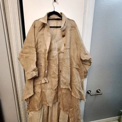 Linen 2 Piece Set Skirt And Jacket