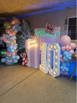 Balloons and Backdrop