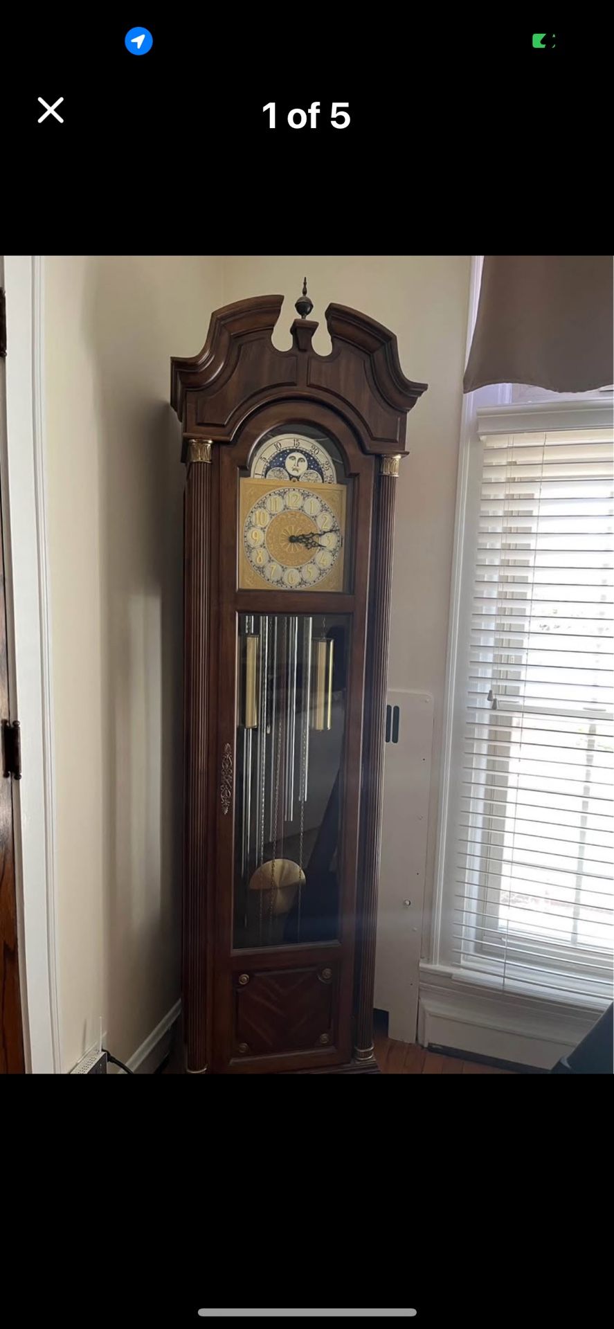 vintage Ridgeway Grandfather Clock