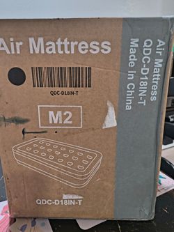 Bran new queen size air mattress with built-in pump