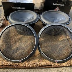 2 Rockford Fosgate 12 Inch P3 Subwoofers