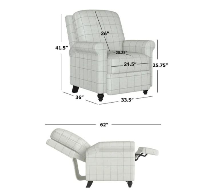 BRAND NEW
Leni 33.5" Wide Manual Standard Recliner,Caribbean Blue,RCL37-BRM16-PB