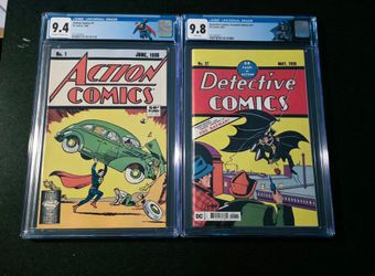 Action Comics 1 1988 Cgc 9.4 Detective Comics 27 2022 Cgc 9.8