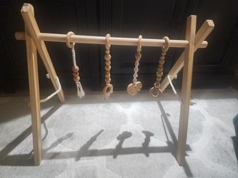 Montessori-style Wooden Baby Play Gym