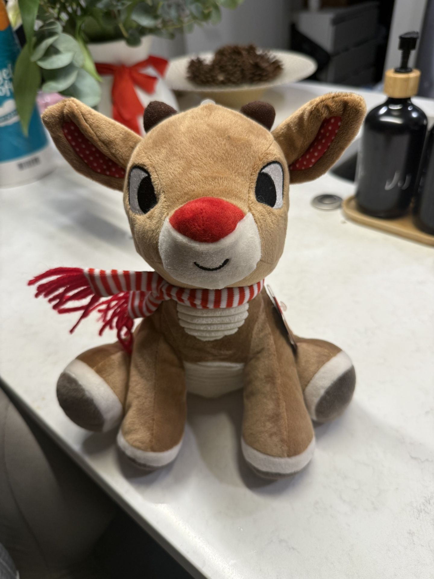 New W Tags Rudolph & Clarice Plush Set - 7” Christmas Stuffed Animals