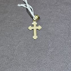 10kt YG Small Cross Pendant. (C-1) ASK FOR RYAN. #(contact info removed)64