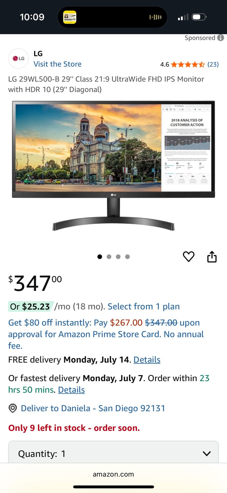 LG Ultrawide Monitor (negotiable)