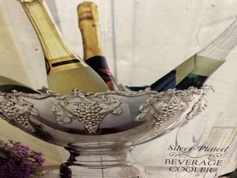 Silver Plated Beverage Cooler- Brand New In Box