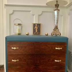 Antique Waterfall Dresser