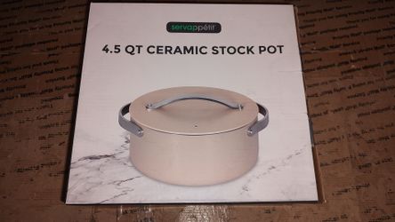 Servappetit 4.5 qt Ceramic Stock Pot w/ Lid *NIB*!